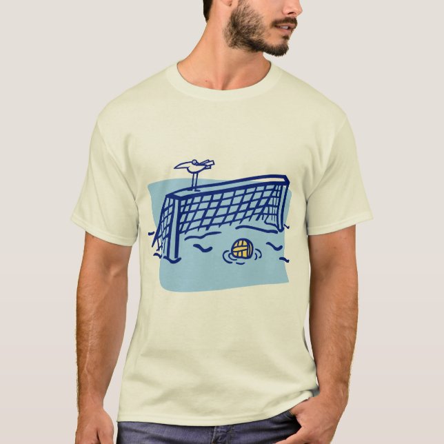 Fågel på ett vattenPolomål T-shirt (Framsida)