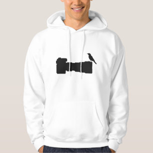 Fågel på lång linskamera Fågelskådar Fotograf Foto Hoodie