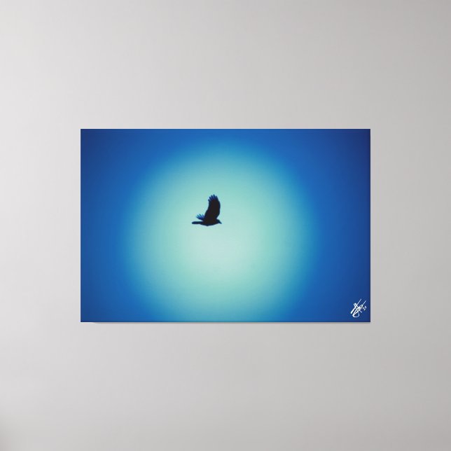 Fågel på postserie #8 canvastryck (Framsida)