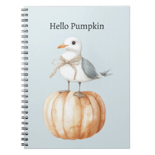 Fågel på pumpa anteckningsbok
