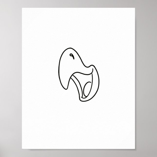 Fågel, papegoja, skriker tema poster (Framsidan)