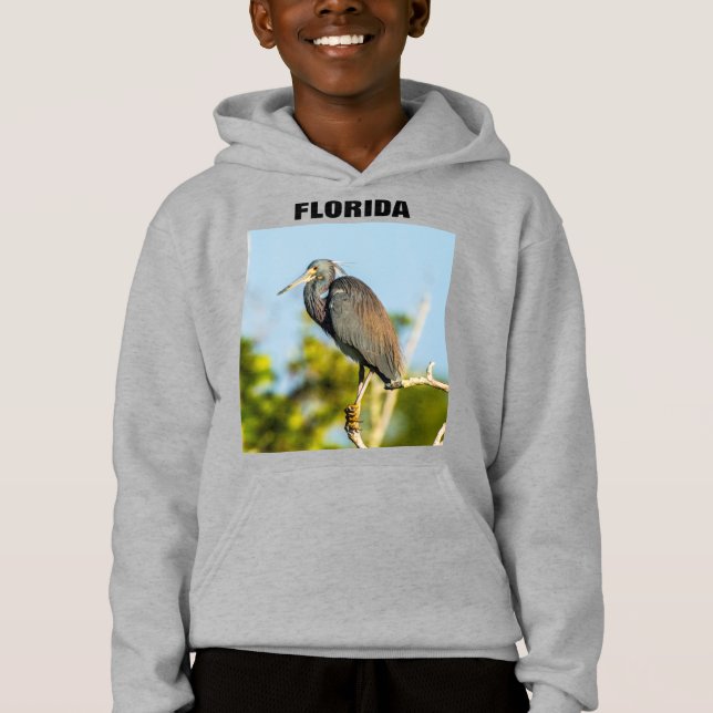 Fågel perfekt Florida Kids Hoodie T Shirt (Framsida)