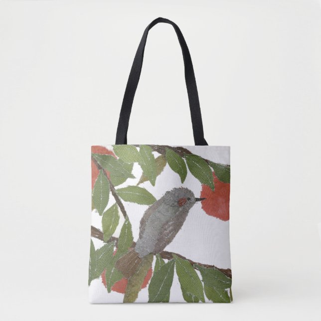 Fågel Persimmon, träd, Bulbul, österlänning, japan Tygkasse (Framsida)
