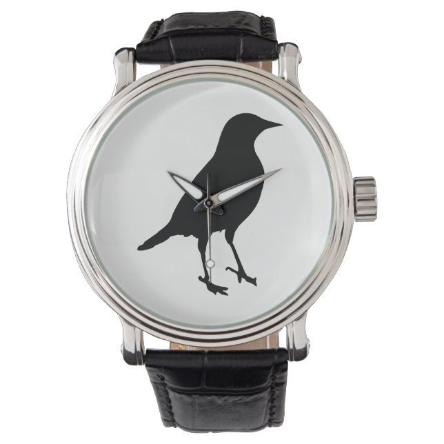 Fågel Siluett Armbandsur (Framsida)