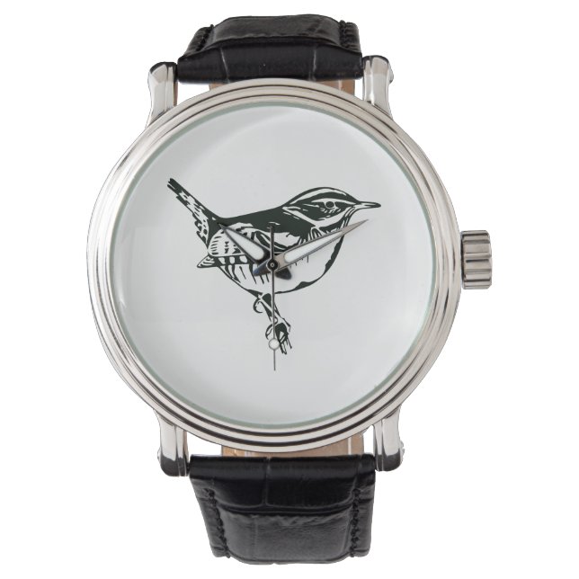 Fågel Siluett Armbandsur (Framsida)