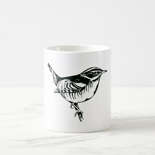 Fågel Siluett Kaffemugg (Center)