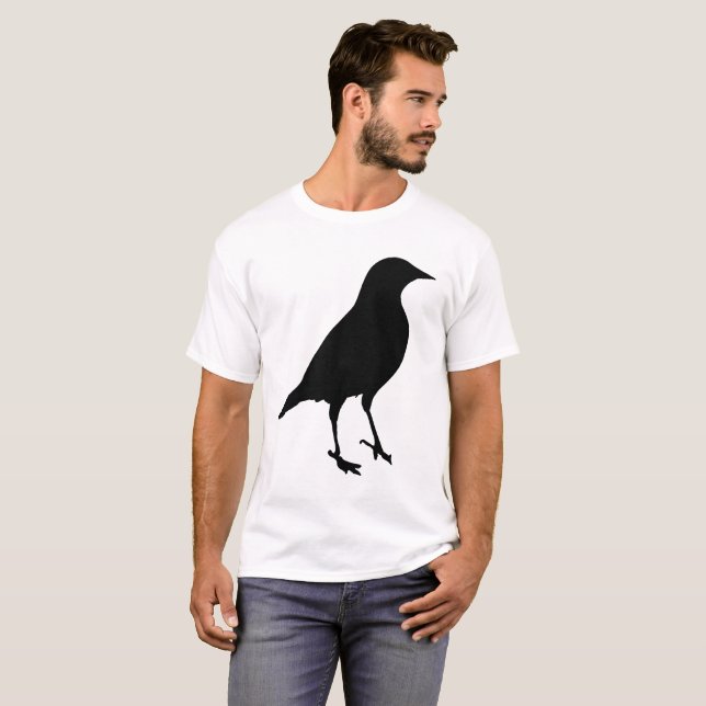 Fågel Siluett T-shirt (Hel framsida)
