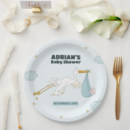 Fågel som bär kute Kid Det är en pojkinbjudan