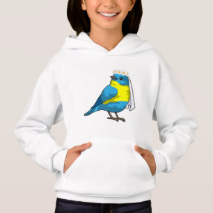 Fågel som brud med blomsterkrans t shirt