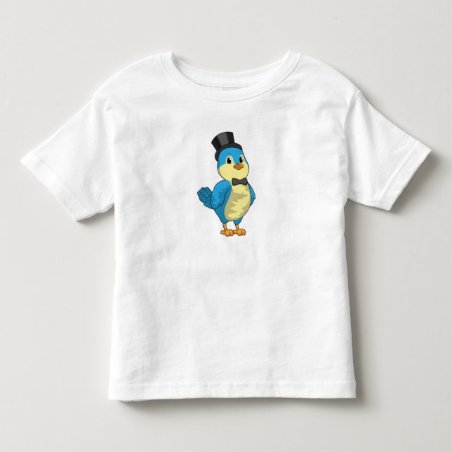 Fågel som brudgumme med band t shirt (Framsida)