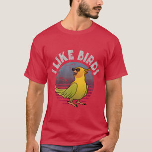 Fågel som ser mig som en fågelvän t shirt