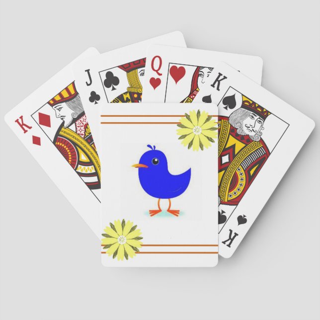 Fågel spelkortlek spel kort (Baksidan)
