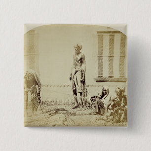 Fågel-Stoppare låg kast Hindus i Delhi, 19th cen Knapp