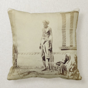 Fågel-Stoppare låg kast Hindus i Delhi, 19th cen Kudde