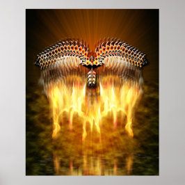 Fågel under flygning poster