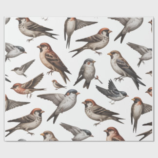 FÅGEL VÄGGPAPPER PRESENTPAPPER