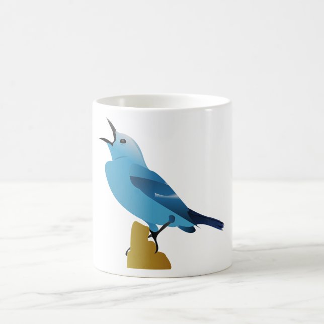 fågel vektor design kaffemugg (Center)