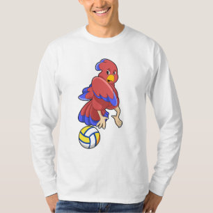 Fågel vid Volleyball Sports T Shirt