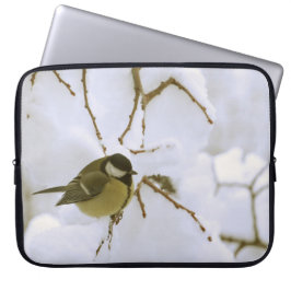 Fågel Vinter Foto Neoprene Bärbar Dator Fodral 15"