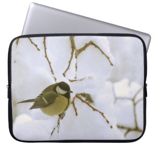 Fågel Vinter Foto Neoprene Bärbar Dator Fodral 15"