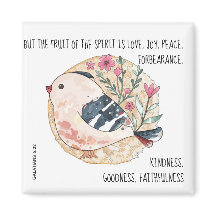 Fågel w Verse om fred (Galatians 5:22)