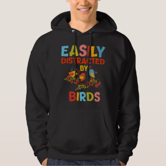 Fågelälskare För Kvinnor Män Lätt Distraherade av Hoodie