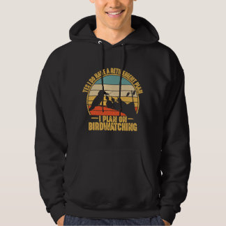 Fågelälskare pensionsplan Fågelskådning Fågelskådn Hoodie