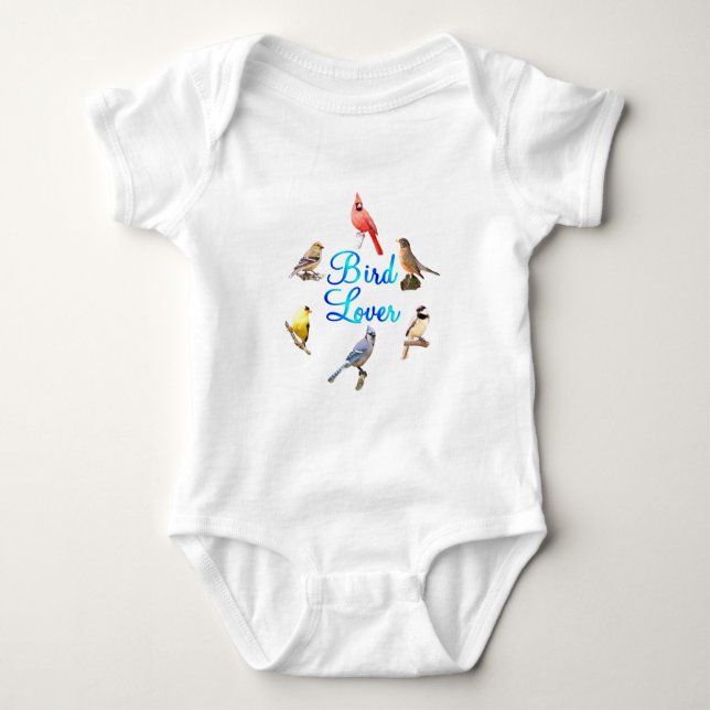 Fågelälskare Tee Shirt (Framsida)