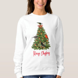 Fågelälskarens julgran och sångfåglar t shirt
