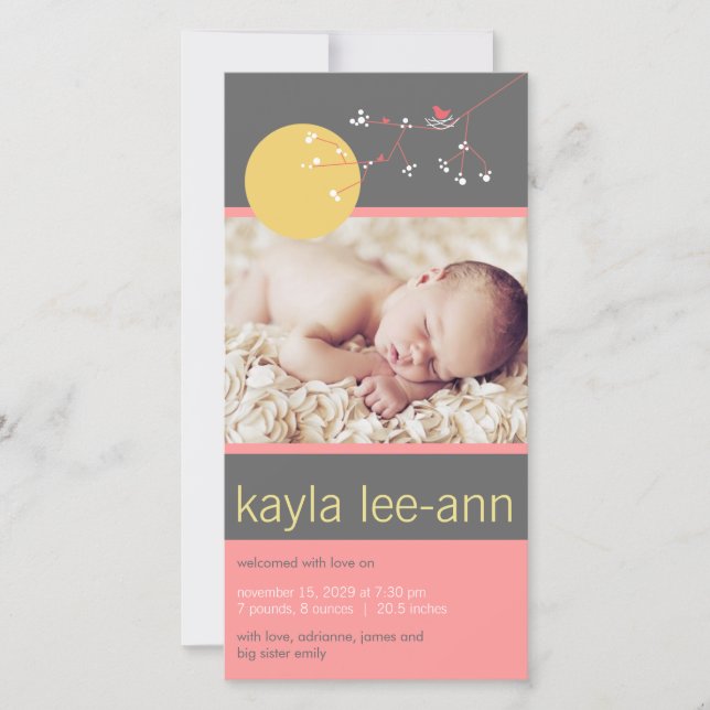 Fågelannonsering i Flicka om kapning av fåglar och Meddelande (Framsida)