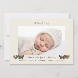 Fågelannonsering om fjärilsträd i Butterflies Wood Inbjudningar