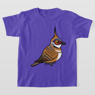Fågelbar Spinifex Pigeon-Tecknad Bird T Shirt
