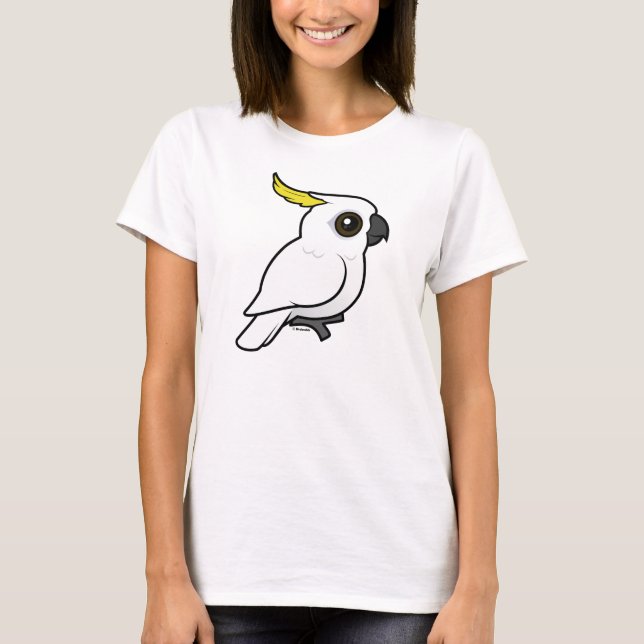 Fågelbar svavelbockig Cockatoo T-shirt (Framsida)