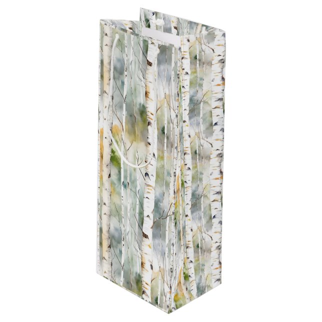 Fågelbark, grönt, vattenfärg (Framsidan Vinklad)