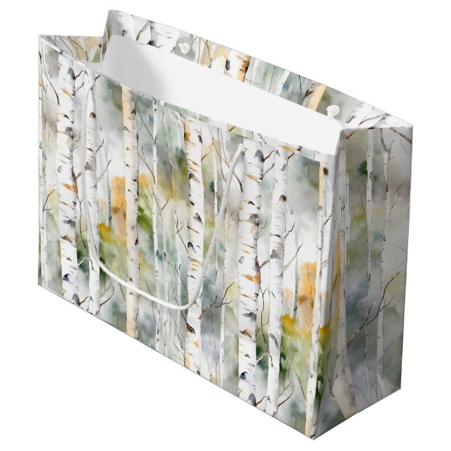 Fågelbark, grönt, vattenfärg (Framsidan Vinklad)