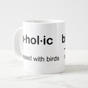 fågelberoende birdaholic jumbo mugg