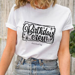 Fågelbesättningsmedlemmen Matching Customized Team T Shirt<br><div class="desc">Vill du göra din födelsedagsfest ännu mer speciell? Varför inte få lite roligt och unika födelsedagskjortor för alla närvarande! De här snyggtarna och färglösa skjortorna kommer säkert att le på alla födelsedagstjejsar eller pojkens ansikte. Oavsett om du tittar för en gåva till en vän eller dig själv, så är den...</div>