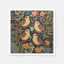 Fågelbeståndet i fyra kute Baby Pappersservett