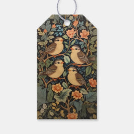 Fågelbeståndet i fyra kute Baby Presentetikett