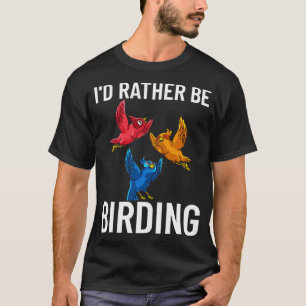 Fågelbetraktande av biokulär kamera, nyinner t shirt