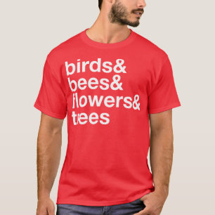 Fågelbin Flowers Träd 1 T Shirt