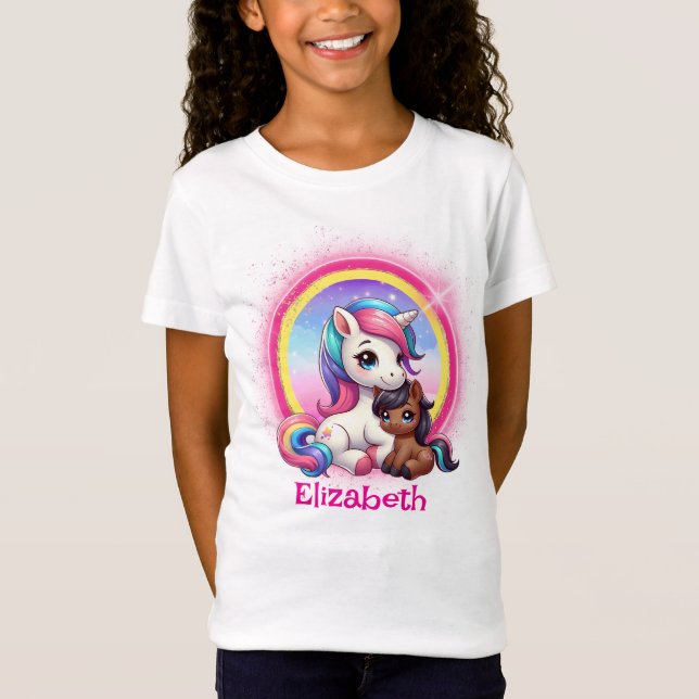 Fågelblandad Tävling Magic Unicorn Kids' T-Shirt (Framsida)