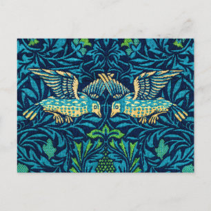 Fågelblått av William Morris Vykort