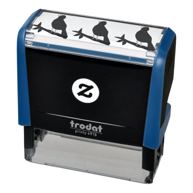 Fågelblått sångdjur självfärgande stämpel (Produkt)