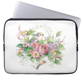 Fågelblommans vattenfärg laptop fodral