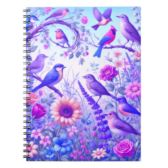 fågelblommor anteckningsbok (Framsidan)