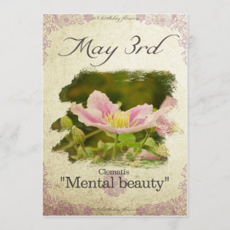 Fågelblommor den 3 maj kort