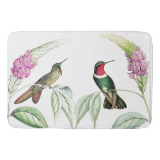 Fågelblommor från vilda djur badrumsmatta