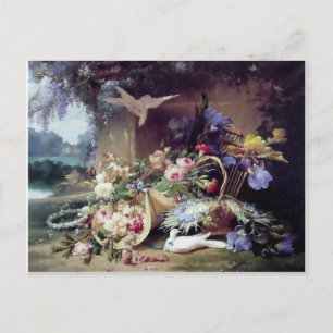 Fågelblommor Vykort