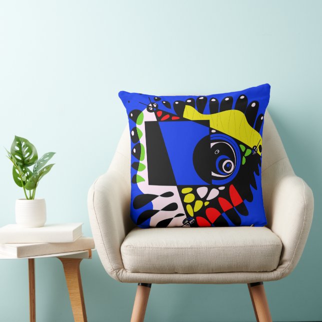 Fågelbo - Electric Blue Kudde (Stol)